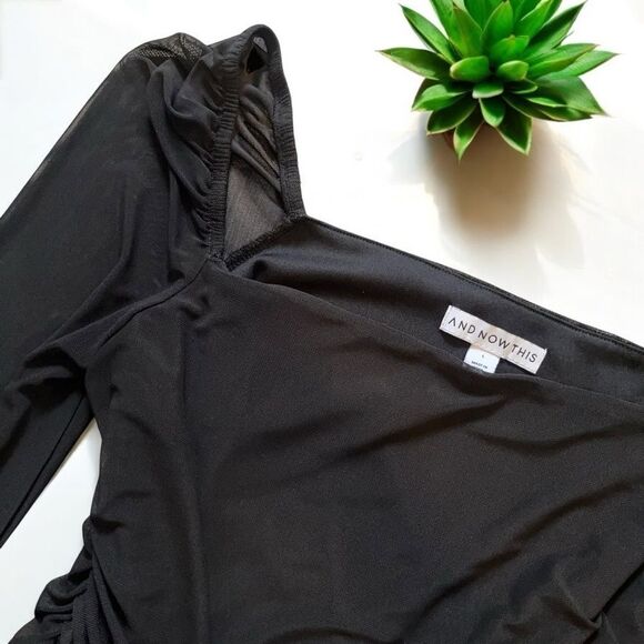 And Now This Puff Sleeve Ruched Bodysuit - L | Large - Picture 7 of 10